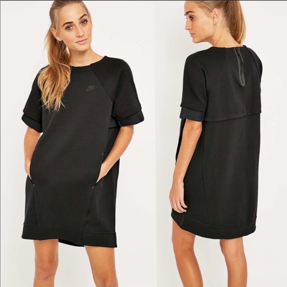 Nike Black Tech Fleece Dress 🤎 - Picture 1 of 3